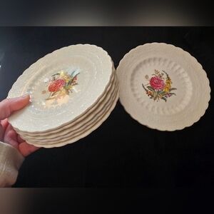 Spode's Jewel Billingsley Rose pink Set Of 8